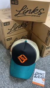 LINKSWEAR Topi Jaring Pria Trucker Hat Jaring Pria Dewasa Tosca Black LTTTSBCA090