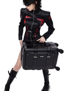 NAKURU Business Travel Luggage Large Capacity Carry-On Suitcase with Front Opening Cover One-Button Accessory Portable 20 Inch