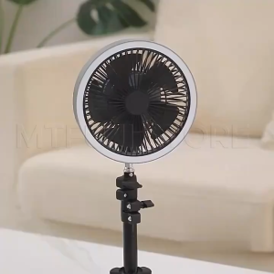 10000mAh 3-in-1 Multifunctional Camping Fan Portable Rotatable Tripod Fan Usable as Desk Ceiling & Hanging Chandelier Fan for Outdoor Travel Camping