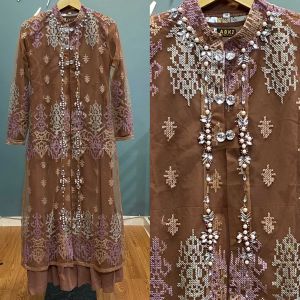 Laila Dress Busui Ceruty Babydoll Gamis Pesta Mewah Terbaru Baju Kondangan Wanita Muslim Busana Lebaran Tersedia Ukuran Jumbo