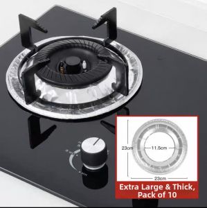Disposable Gas Stove Cover Dustproof Oily Aluminum Foil Protective Mat