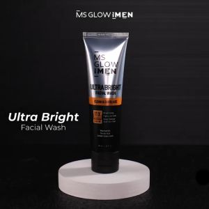 Ms Glow For Men Facial Wash Ultrabright 100ml - Exfoliasi Mencerahkan dan membersihkan kulit pria
