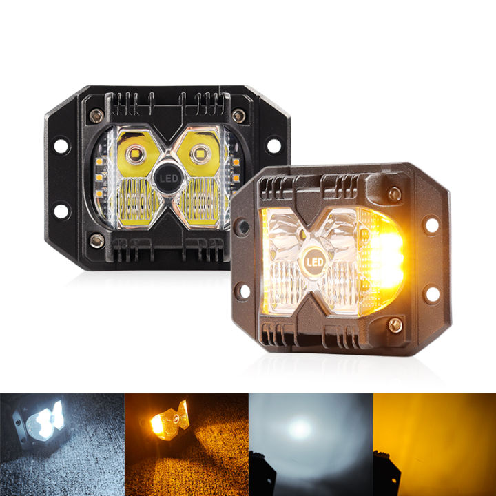 Automotive Flush Mount LED Car Light Strobe Shooting Lamp DRL 4X4 ...