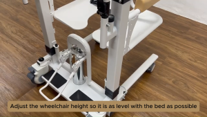 [Same Day Delivery] Elder Hoist Lifting Hydrailic Control Transfer Commode Wheelchair With Lifter