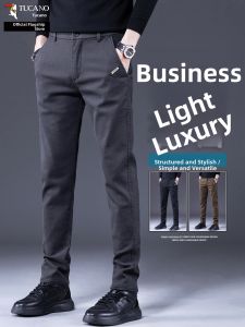 TUCANO | Slim Fit Straight Leg Mens Business Casual Pants