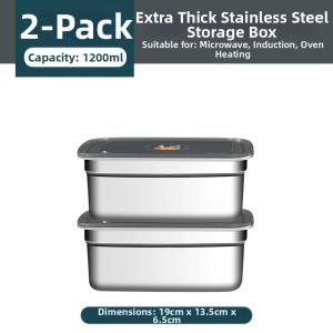 CORJANE | Food Grade Stainless Steel Square Storage Box