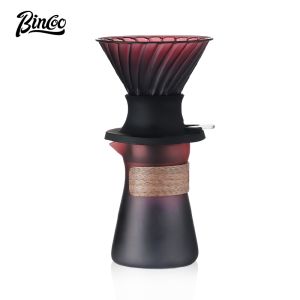Bincoo Coffee Dripper Set Coffee Maker Smart Cup Hand Coffee Filter Cup Glass Drip Coffee Sharing Pot Home Soaking Filter