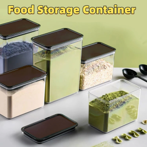 Acrylic Airtight Food Storage Powder Container for 0.5L 1L for Milk Tea Shop Home