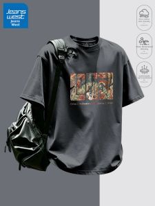 Jeanswest | Áo Thun Tay Ngắn Phong Cách Mỹ