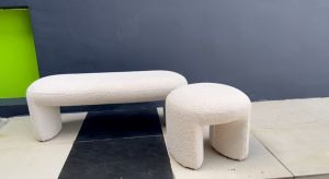 Boucle Bench / Living Room Leisure Ottoman - FRM4027