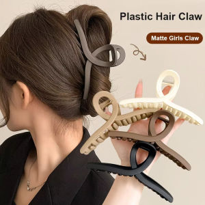 2/4 Pcs Large Acylic Hair Claw Clip Cross Matte Hairpin Fashion Hairgrips Hair Claw Crab Clips Hair Accessories Sets K1