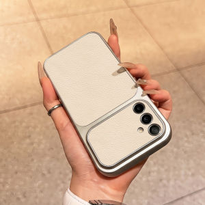 Lychee Leather Texture Phone Case For Samsung A56 5G A57 A16 A37 A17 A07 A06 A26 A54 A55 A35 A34 A27 S24 FE S25 S26 Ultra Cover