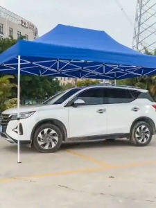 Foldable Retractable Car Tent 2x2/3x3/3x4.5M Waterproof Outdoor Camping Sun Shelter Steel Frame