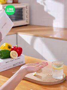 100% Authentic Line Friends Lunch Box Fresh-keeping Box Kitchen Refrigerator Sealed Plastic Microwaveable Food Grade LFB281