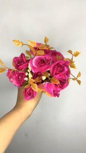 Bunga Mawar Artificial Plastik Vintage untuk Dekorasi Ruangan - AF24