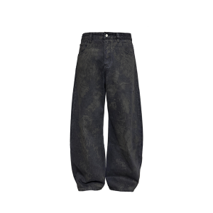 JCAESAR STUDIO | Vintage Washed Black Mud Dyed Jeans 12OZ