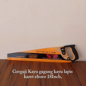 Gergaji Kayu Gagang Kayu Lapis Karet 18 Inc merk Eltoro