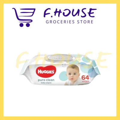 Huggies Baby Wipes Wet Tissue Clean Care / Nourishing Clean / Pure Clean (64’s/72’s/80’s)