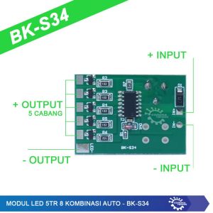Modul ruuning Led 5TR 8Kombinasi Auto