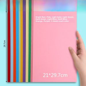 Thickened A4 Copy Paper 160g Childrens Craft Paper Scissors Paper for Kindergarten Handmade Draft Paper Printing Paper