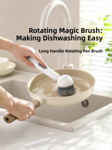 FaSoLa | Automatic Liquid Adding Rotating Scrub Brush Pot Cleaner