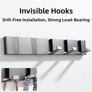 GUANGMANZHI | Creative Invisible Foldable Wall Hook No Drill Luxury