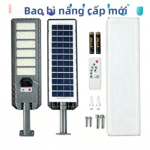 Đèn Năng Lượng Mặt Trời 6000W Đèn Đường Năng Lượng Mặt Trời LED Siêu Sáng Ngoài Trời Chống Nước Có Cảm Biến Chuyển Động Để Chiếu Sáng Sân Vườn IP65
