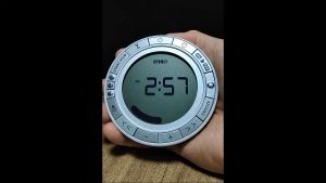 ENSO Pearl Interval Timer Clock Alarm Clock with Natural Sound for Yoga & Meditation by Salubrion