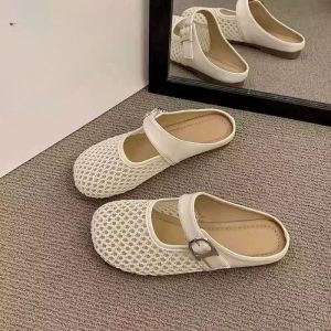 PH | Lace Hollow Flat Breathable Half Sandals