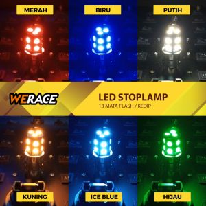 WERACE Lampu Stop LED Model Jagung 13 Mata Flashing Kedip Harga Per Biji