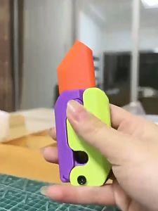 3D Gravity Knife Carrot Knife Fun Toy Gravity Knife Carrot Knife 3D Printing Fidget Toy Gravity Jump Carrot Knife
