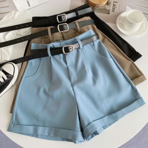 กางเกงขาสั้นทรงเอเอวสูงทรงหลวมสำหรับผู้หญิง กางเกงขายาวทรงเอลำลอง ทรงเข้ารูป ฤดูใบไม้ผลิและฤดูร้อน 2023