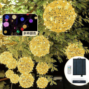 Solar Colorful Flash Ball Lights Outdoor Waterproof Decorative Lighting
