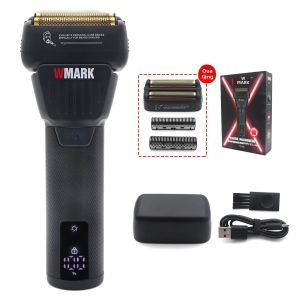 Máy Cắt Tóc Chuyên Nghiệp WMARK NG-7982 Máy Cạo Râu 9000 Vòng/Phút Lưỡi Cạo Đôi Màn Hình LED Có Dầu Bảo Vệ Đầu Cắt - Sạc Được Thời Gian Sử Dụng 200 Phút