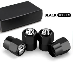 4pcs Car Wheel Tire Valve Caps Air Stem Covers For MG 4 5 6 7 Cyberster ES5 ONE MG5 Scorpio ZS HS MARVEL-R Hector EZS MG3 EV GT