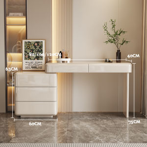 Cream Style Makeup Vanity Table