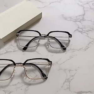 100% Anti Radiation Photochromic Glasses For Men Replace Lens Day And Night Dual Use Computer Glasses Metal Frame Eyewear Anti Blue Light