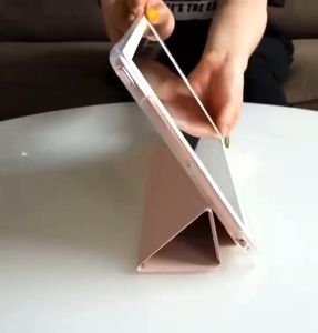 IPAD AIR 1/2 9.7 INCH FLIP CASE TRANSPARENT SOFT CASING WITH SLOT PEN