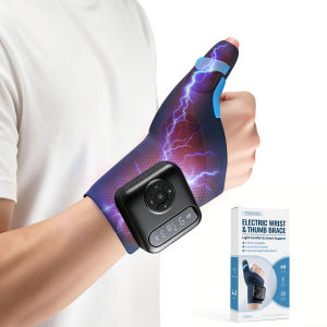 Tech Love Wrist and Thumb Brace Heated Support Wrap with Massage for Hand and Wrist Joint Relaxation