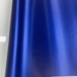 Premium Metallic Blue Brushed Metal Vinyl Wrap Roll with Air Release Self Adhesive Decal Car Wrapping