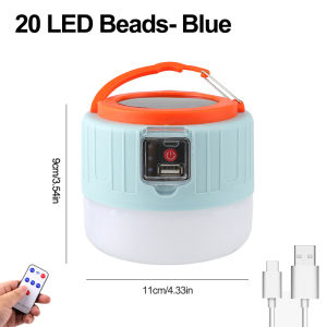 All-in-1 Solar Camping Lantern with Power Bank & Remote | Christmas Gift Idea for Outdoor Adventurers | Emergency LED Work Light