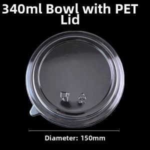 NUOXIAN | Transparent Disposable Arch Lid Ice Dessert Bowl Cap