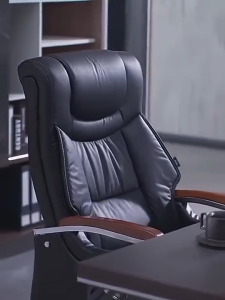 JUANS HOME Computer Massage Chair Office Leather Boss Chair with Lift Swivel