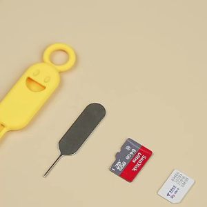 Card Removal Needle Pin With Protector Holder Anti-Lost Phone SIM Cards Storage Case Tray Ejector Needle Opener