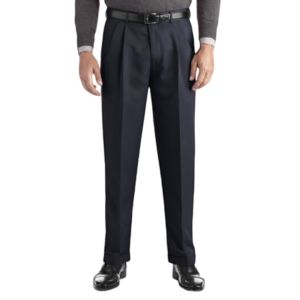 Celana Formal Pria Dewasa Model Semi Beggy Kain Teflon Warna Hitam Polos Panjang 27-44 Jumbo Bahan