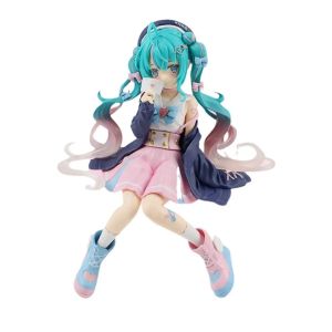 Bandai | Multiple Styles Hatsune Miku Anime Figures Cute Miku Collectible Figurines Desktop Decoration Birthday Present Hot In Stock
