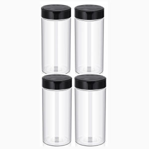 400ml  Plastic Transparent  Spice Cans with Shaker Lid Seasoning Containers for Kitchen and BBQ
