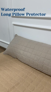 Waterproof Quilted Body Pillow Protector Bolster Pillow Case Long Pillow Cover Sweatproof Breathable Bed Pillowcase