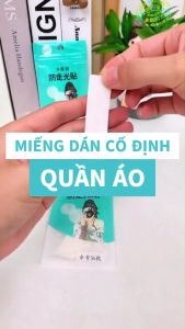 Miếng dán cố định quần áo băng dính cố định quần áo chống hở khe áo chống lộ váy an toàn khi sử dụng bịch 10 miếng