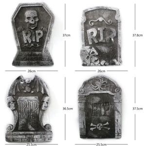 4 Mảnh Trang Trí Halloween Bằng Xốp Hình Bia Mộ Dùng Cho Nhà Ma Nghĩa Trang Tiệc Ngoài Trời Trò Chơi Khăm Đạo Cụ Nghĩa Trang